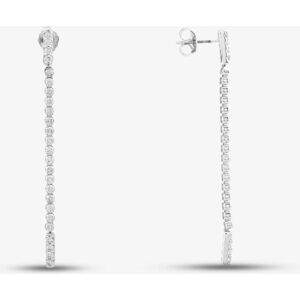 Pre-Owned 14ct White Gold 1.00ct Brilliant Cut Diamond Dropper Earrings 4317170 Pre-Owned 14ct White Gold 1.00ct Brilliant Cut Diamond Dropper Earrings 4317170
