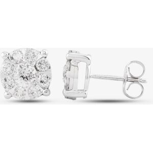 Pre-Owned 9ct White Gold 1.00ct Brilliant Cut Diamond Cluster Stud Earrings 4317172 Pre-Owned 9ct White Gold 1.00ct Brilliant Cut Diamond Cluster Stud Earrings 4317172