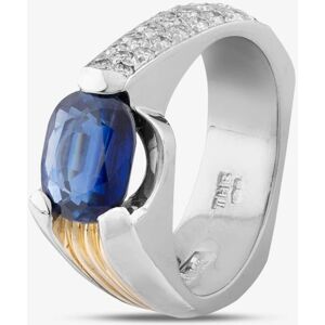 Pre-Owned Platinum Oval Cut Sapphire & Brilliant Cut Diamond Dress Ring 43361030 Pre-Owned Platinum Oval Cut Sapphire & Brilliant Cut Diamond Dress Ring 43361030