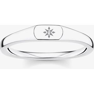 THOMAS SABO Silver Engraved Cubic Zirconia Star Ring TR2314-051-14-50 THOMAS SABO Silver Engraved Cubic Zirconia Star Ring TR2314-051-14-50