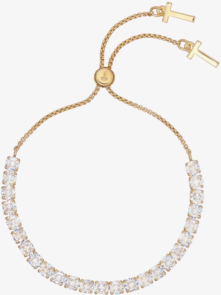 Ted Baker MELRAH Gold Tone Icon Crystal Slider Bracelet TBJ2968-02-02