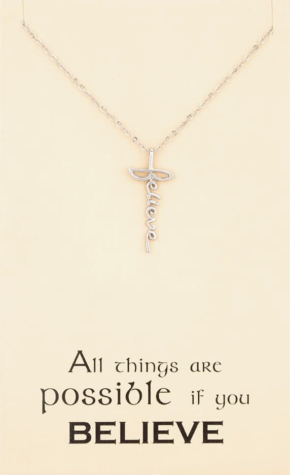 Sentiments by TJH Collection Sentiments All Things Are Possible If You Believe Pendant 18141S