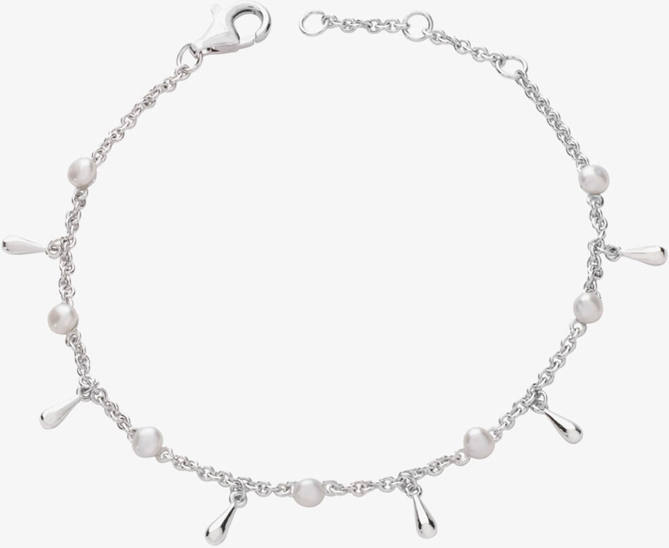 Lucy Quartermaine Silver Royal Pearl Drop Anklet RA1