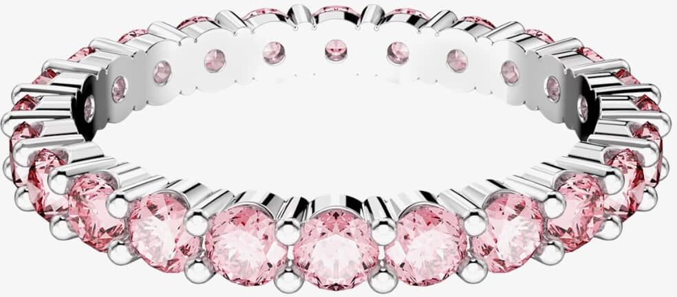 Swarovski Matrix Pink Cubic Zirconia Full Eternity Ring 5658856 55