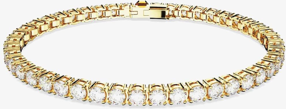 Swarovski Matrix Gold Plated Tennis Bracelet 5657664 M