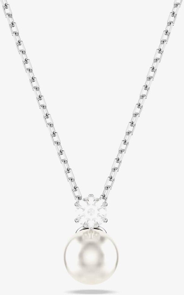 Swarovski Matrix Rhodium Plated Crystal Pearl Necklace 5693897