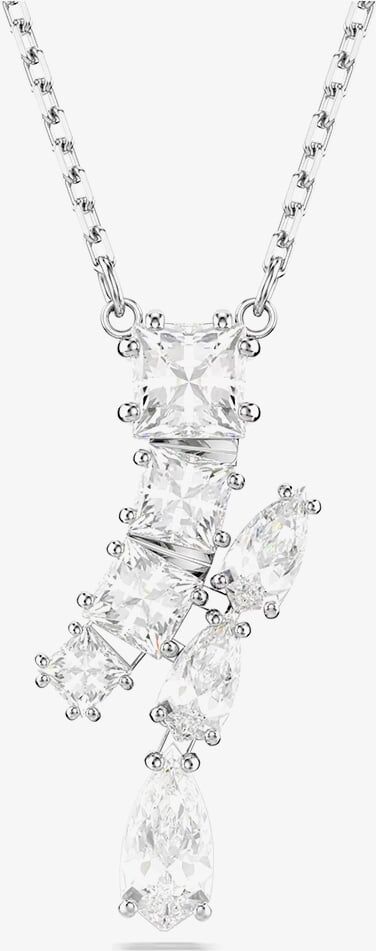 Swarovski Matrix Tennis Mixed Cut Rhodium Plated Necklace 5700420