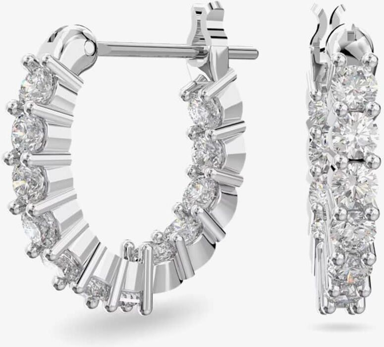 Swarovski Vittore White Crystal Mini Hoop Earrings 5562126