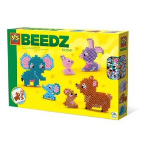 SES Creative Beedz Cute Family Animals 1800 Iron-on Beads Mosaic Art Kit