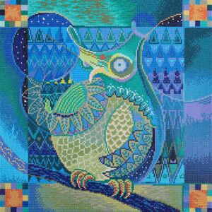 Groves & Thames INDIAN OWL - Diamond Painting Kit: Indian Owl - Diamond Dotz Multicolor Groves & Thames INDIAN OWL - Diamond Painting Kit: Indian Owl - Diamond Dotz Multicolor