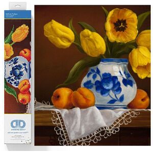 Groves & Thames YELLOW TULIPS - Diamond Painting Kit: Yellow Tulips - Diamond Dotz Multicolor Groves & Thames YELLOW TULIPS - Diamond Painting Kit: Yellow Tulips - Diamond Dotz Multicolor