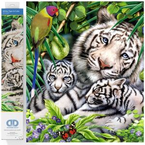 Groves & Thames WHITE TIGER & CUBS - Diamond Painting Kit: White Tiger & Cubs - Diamond Dotz White Groves & Thames WHITE TIGER & CUBS - Diamond Painting Kit: White Tiger & Cubs - Diamond Dotz White