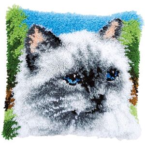 Groves & Thames L/HK CUSH RAGDOLL - Latch Hook Kit: Cushion: Ragdoll - Vervaco in White White Groves & Thames L/HK CUSH RAGDOLL - Latch Hook Kit: Cushion: Ragdoll - Vervaco in White White