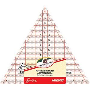 Groves & Thames SE 8IN TRIANGLE - Rule: Quilting: 60 Degree Triangle: 8 x 9.25in - Sew Easy in Clear Clear Groves & Thames SE 8IN TRIANGLE - Rule: Quilting: 60 Degree Triangle: 8 x 9.25in - Sew Easy in Clear Clear