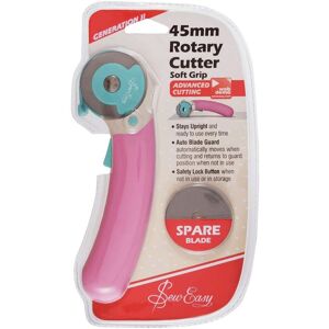 Groves & Thames SE R.CUTTER 45MM - Rotary Cutter: 45mm - Sew Easy in Pink Pink Groves & Thames SE R.CUTTER 45MM - Rotary Cutter: 45mm - Sew Easy in Pink Pink