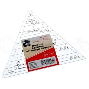 Groves & Thames QUILT TRIANGLE RULER - Template: Quilting: Triangle - Sew Easy Multicolor Groves & Thames QUILT TRIANGLE RULER - Template: Quilting: Triangle - Sew Easy Multicolor