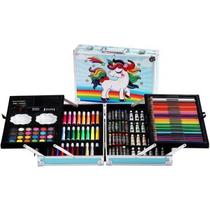 Leaper 145 Piece Artist's Aluminium Art Carry Case in White White Leaper 145 Piece Artist's Aluminium Art Carry Case in White White