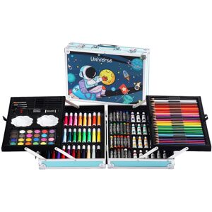 Leaper 145 Piece Artist's Aluminium Art Carry Case in Blue Blue Leaper 145 Piece Artist's Aluminium Art Carry Case in Blue Blue