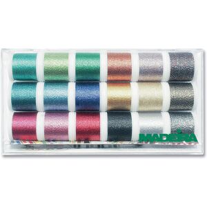 Groves & Thames C/BOX SUPERTWIST - Clear Box: Metallic: Supertwist: 18 x 200m: Spools - Madeira Multicolor Groves & Thames C/BOX SUPERTWIST - Clear Box: Metallic: Supertwist: 18 x 200m: Spools - Madeira Multicolor