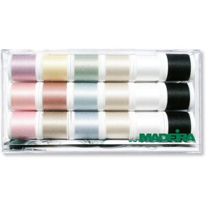 Groves & Thames C/BOX COTONA N80 - Clear Box: Cotona 80: 18 x 200m: Spools - Madeira Multicolor Groves & Thames C/BOX COTONA N80 - Clear Box: Cotona 80: 18 x 200m: Spools - Madeira Multicolor