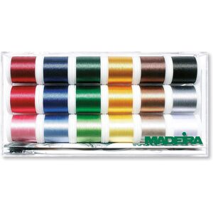 Groves & Thames C/BOX POLYNEON N40 - Clear Box: Polyneon No.40: 18 x 400m: Spools - Madeira Multicolor Groves & Thames C/BOX POLYNEON N40 - Clear Box: Polyneon No.40: 18 x 400m: Spools - Madeira Multicolor