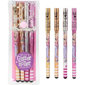 TOPModel Glitter Roller Gel Set Pack Of Four Metallic Pens Multicolor TOPModel Glitter Roller Gel Set Pack Of Four Metallic Pens Multicolor