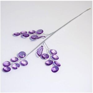 Groves & Thames Pick: Crystal with Leaf: 3 Stem: 1.2cm: Pack of 1: VioletSilver in Purple Purple Groves & Thames Pick: Crystal with Leaf: 3 Stem: 1.2cm: Pack of 1: VioletSilver in Purple Purple