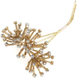 Groves & Thames Pick: Diamante Bugle Bead: 3mm: Pack of 3: Gold Gold Groves & Thames Pick: Diamante Bugle Bead: 3mm: Pack of 3: Gold Gold
