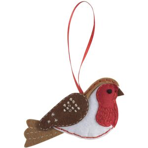 Groves & Thames FELT ROBIN - Felt Decoration Kit: Christmas: Robin - Trimits Multicolor Groves & Thames FELT ROBIN - Felt Decoration Kit: Christmas: Robin - Trimits Multicolor