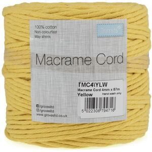 Groves & Thames Trim: Macramé Cord: Cotton: 87m x 4mm: 0.5kg: Yellow Multicolor Groves & Thames Trim: Macramé Cord: Cotton: 87m x 4mm: 0.5kg: Yellow Multicolor