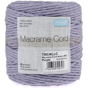 Groves & Thames Trim: Macramé Cord: Cotton: 87m x 4mm: 0.5kg: Lilac Multicolor Groves & Thames Trim: Macramé Cord: Cotton: 87m x 4mm: 0.5kg: Lilac Multicolor