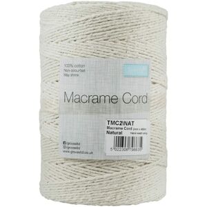 Groves & Thames Trim: Macramé Cord: Cotton: 400m x 2mm: 0.5kg: Natural Multicolor Groves & Thames Trim: Macramé Cord: Cotton: 400m x 2mm: 0.5kg: Natural Multicolor