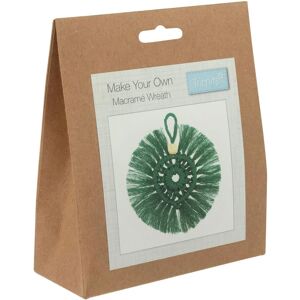 Groves & Thames MACRAME KIT WREATH - Macram Kit: Decoration: Wreath: Green - Trimits Green Groves & Thames MACRAME KIT WREATH - Macram Kit: Decoration: Wreath: Green - Trimits Green