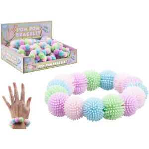 PMS Adorable Pastel Pom Pom 7Cm Bracelet Accessory Multicolor PMS Adorable Pastel Pom Pom 7Cm Bracelet Accessory Multicolor