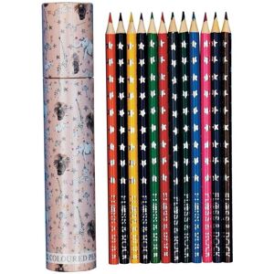 Floss & Rock 12 Coloured Pencils Tube - Party Animals Multicolor Floss & Rock 12 Coloured Pencils Tube - Party Animals Multicolor