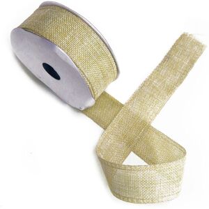 KDMD Natural Texture Ribbon 38mm x 20m - Sand in Beige Beige KDMD Natural Texture Ribbon 38mm x 20m - Sand in Beige Beige