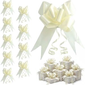 Shatchi 40pcs Ivory 50mm/5cm Pull Bows Gift Wrap & Hampers in Off-White Off-White Shatchi 40pcs Ivory 50mm/5cm Pull Bows Gift Wrap & Hampers in Off-White Off-White