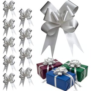 Shatchi 30pcs Silver 50mm/5cm Pull Bows Gift Wrap & Hampers Silver Shatchi 30pcs Silver 50mm/5cm Pull Bows Gift Wrap & Hampers Silver