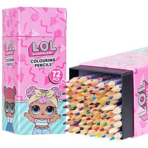 L.O.L. Surprise! 72 Colouring Pencils in Box in Pink Pink L.O.L. Surprise! 72 Colouring Pencils in Box in Pink Pink