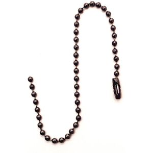 Neel Blue 10cm long Tag Chain, Metal Bead Chain Extender in Dark Brown Dark Brown Neel Blue 10cm long Tag Chain, Metal Bead Chain Extender in Dark Brown Dark Brown