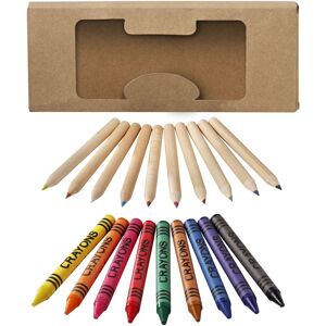 Bullet 19 Piece Pencil & Crayon Set in Natural Natural Bullet 19 Piece Pencil & Crayon Set in Natural Natural