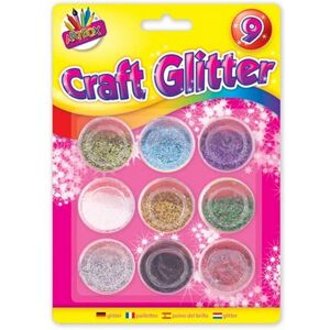ArtBox Asorted Metallic Colour Glitter Pots (Pack of 9) Multicolor ArtBox Asorted Metallic Colour Glitter Pots (Pack of 9) Multicolor