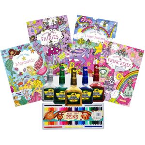 simpa Women's 4PC Colouring Books & Felt Tip Pen Set Size: 4 Pack Multicolor 4 Pack simpa Women's 4PC Colouring Books & Felt Tip Pen Set Size: 4 Pack Multicolor 4 Pack