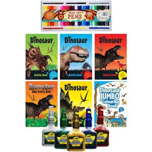 simpa 6PC Dinosaur Activity & Colouring Book Set Size: 6 Pack Multicolor 6 Pack simpa 6PC Dinosaur Activity & Colouring Book Set Size: 6 Pack Multicolor 6 Pack