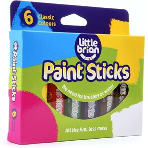 Little Brian 6 Assorted Colour Pack Paint Sticks Multicolor Little Brian 6 Assorted Colour Pack Paint Sticks Multicolor