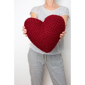 Wool Couture Heart Cushion Knitting Kit in Red Red Wool Couture Heart Cushion Knitting Kit in Red Red