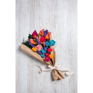 Wool Couture Felt Craft Kit - A Bouquet of Flowers Multicolor Wool Couture Felt Craft Kit - A Bouquet of Flowers Multicolor