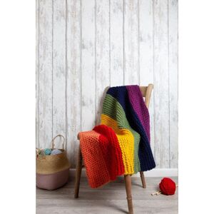 Wool Couture Rainbow Blanket Knitting Kit - Bright Multicolor Wool Couture Rainbow Blanket Knitting Kit - Bright Multicolor