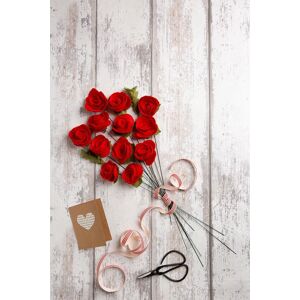 Wool Couture Dozen Red Roses Felt Kit - Valentines Red Wool Couture Dozen Red Roses Felt Kit - Valentines Red