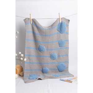 Wool Couture Baby Dinosaur Striped Blanket Knitting Kit in Light Grey Light Grey Wool Couture Baby Dinosaur Striped Blanket Knitting Kit in Light Grey Light Grey